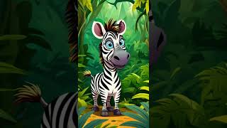 Zebra Cartoon Animation shorts youtubeshorts viralshort animation cartoon zebra [upl. by Lisabeth]