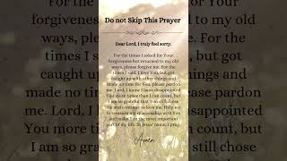 Do not Skip This Prayer PrayerForYouThePrayerPowerinPrayershortsshortvideoPraisetheLord [upl. by Anivla570]