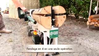 Nouveau fendeur de bûche horizontal 9T FARTOOLS [upl. by Devol]