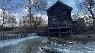 Kymulga Grist Mill Park and Covered Bridge  Childersburg Alabama [upl. by Nelyahs459]