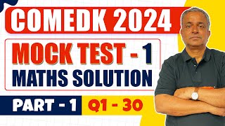 COMEDK 2024 Test Series Maths Mock Test 1 Solution Part 1 Q130 [upl. by Anirbys]