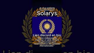 Solarys ma micronation micronation discord france [upl. by Jere]