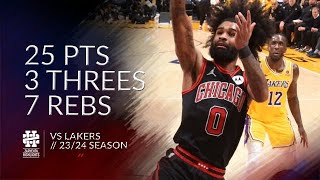 Coby White 25 pts 3 threes 7 rebs vs Lakers 2324 season [upl. by Holland]