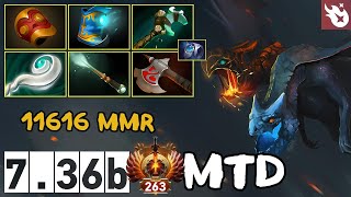 MTD  Jakiro Liquid Fire  11616 MMR  736b  Immortal Dota 2 Pro Plays [upl. by Okika]