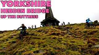 Calderdale MTB  Hebden Bridge Up The Buttress [upl. by Garrik858]