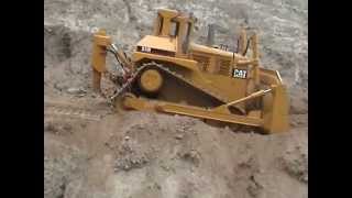 CATERPILLAR D11 BULLDOZER NEARLY FALLS OFF CLIFF [upl. by Nnarual]