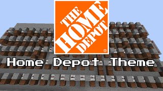 Home depot theme  Minecraft note block song shorts [upl. by Nylesor74]