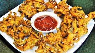 कुरकुरीत कांदा भजी  Kanda Bhaji  Crispy Onion Pakoda  Madhurasrecipe [upl. by Anot]