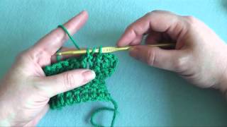 How To Double Crochet Front Post dcfp [upl. by Kung]