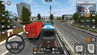 Bus Simolator Indoneshia  First Day In City  Sowrob Game Blog [upl. by Lilac]