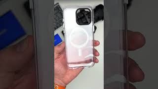 Unboxing Clarity RHINOSHIELD iPhone 15 Pro Max Clear Case 📱 shorts rhinoshield [upl. by Meehar]