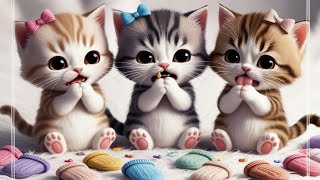 three little kittens lost there mittenskid rhyme kids song [upl. by Stillmann]