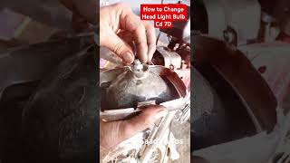 How to Change Head Light Bulb Cd 70 🤩  shorts headlightbulbs saadautos [upl. by Anitsirt]