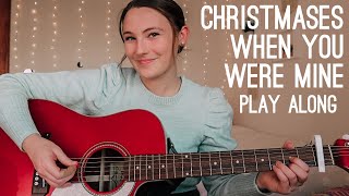 Christmases When You Were Mine Guitar Play Along  Taylor Swift Christmas Songs  Nena Shelby [upl. by Naimed525]