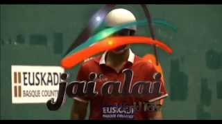 JaiAlai Second Set Championship Singles GoikoEgi Sept 2015 [upl. by Akimahs776]