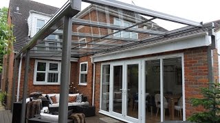 Glass Veranda in Buckinghamshire on Special Brackets [upl. by Ahsirat]