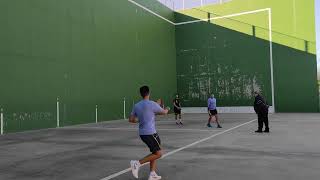 frontenis preolímpico división de honor Mostoles 🔵 contra San Cristóbal ⚫primer set [upl. by Aelber]