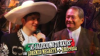 MANZANERO presenta DISCO homenaje a JORGE NEGRETE  LORENZO Negrete canta Ay Jalisco no te rajes [upl. by Drofdeb]