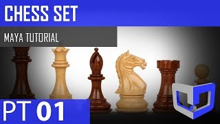 Maya 2018 Tutorial  Chess Set  Scene Setup PT1 [upl. by Hijoung]