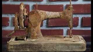 1913 SINGER Sewing Machine Restoration  Extremely Rusty [upl. by Eurd452]