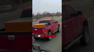 Unbelievable Road Rage Between Semi Truck and Pickup Driver 😳 [upl. by Odnalra]