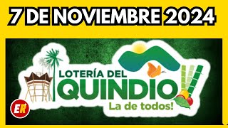 Resultado de la LOTERIA del QUINDIO del JUEVES 7 de noviembre de 2024 💫✅💰 ULTIMO SORTEO [upl. by Ihsakat]