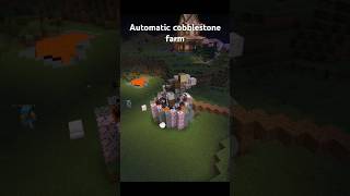 Build a Simple Cobblestone Farm Minecraft Java  MCPEBedrock shorts shortfeed minecraft viral [upl. by Catarina81]