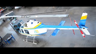 BCIT Aerospace students Bell 206 100hr inspection [upl. by Aracat]