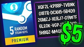 I bought 5 random PREMIUM Steam Keys for 5 This is what I got [upl. by Tace]