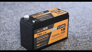 7Ah Lithium Battery Review  Electrovolts smallest deep cycle battery [upl. by Gershon]