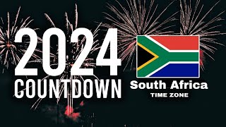 South Africa 2024 New year Countdown Live  SAST Time Zone [upl. by Ariay]