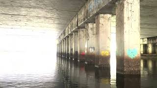 Passing under a bridge on the Loxahatchee River [upl. by Aioj432]