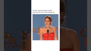 Jennifer Lawrence being herself for one minute straight shorts celebrity funny fyp memes viral [upl. by Peery]