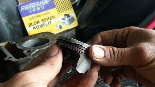 Yamaha Mio m3 ngebul ganti blok silinder yang bisa di korter [upl. by Nilknarf156]