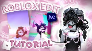 How to make a ROBLOX EDIT ON AFTER EFFECTS without plugins FOR BEGINNERS  Auraxs4l [upl. by Wrench]