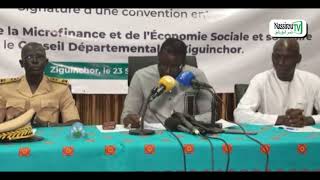 Discours du Ministre de la Microfinance et de lÉconomie Sociale et Solidaire [upl. by Hanahs676]