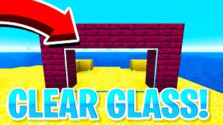 HOW TO GET CLEAR GLASS IN MINECRAFT MCPE amp JAVA EDITION [upl. by Llenwad288]