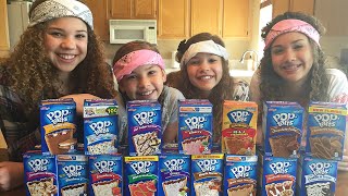 PopTart Challenge Haschak Sisters [upl. by Nomyar874]