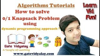 01 knapsack Problem Using Dynamic Programming Approach  Explained Step by Step [upl. by Merrow]