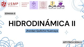 Física  Sesión 8  Hidrodinámica II  Jhordan Quiliche  2024II [upl. by Anih]