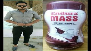 Endura Mass Weight Gainer Review in Hindi  How to use Endura Mass [upl. by Simonne]