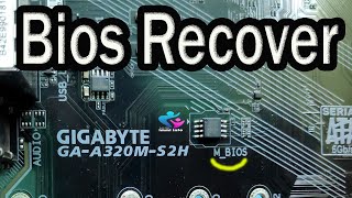 GIGABYTE GA A320M S2H BIOS RECOVER  GIGABYTE GA A320M S2H NO DISPLAY PROBLEM FIX [upl. by Stovall]