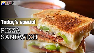 Pizza Sandwich  Easy To Make Pizza  Home Made Pizza Sandwich  Pizza Recipe  pizzarecipe recipe [upl. by Airotnahs]