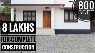 2 BEDROOM LOW BUDGET HOUSE FOR 8 LAKH  2 BEDROOM 800 SQFT BUDGET HOUSE DESIGN [upl. by Sheldon128]