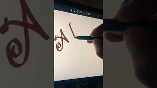 Best A B letter writing calligrahy cursivehandwriting [upl. by Boaten104]