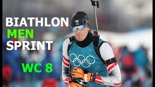 BIATHLON MEN SPRINT 15032018 World Cup 8 Holmenkollen Norway [upl. by Alocin951]