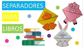 SEPARADORES DE LIBROS ORIGAMI  CÓMO HACER [upl. by Haff]