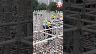 Scaffolder builds scaffolding  good tools and machines improve work efficiency [upl. by Anaert]