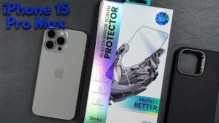 iPhone 15 Pro Max Sapphire Coated Screen Protector by Benks  Drop amp Scratch Tests [upl. by Anuayek]