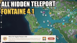 Lokasi 5 Hidden Teleport Waypoint Fontaine 41【Genshin Impact】 [upl. by Homer]